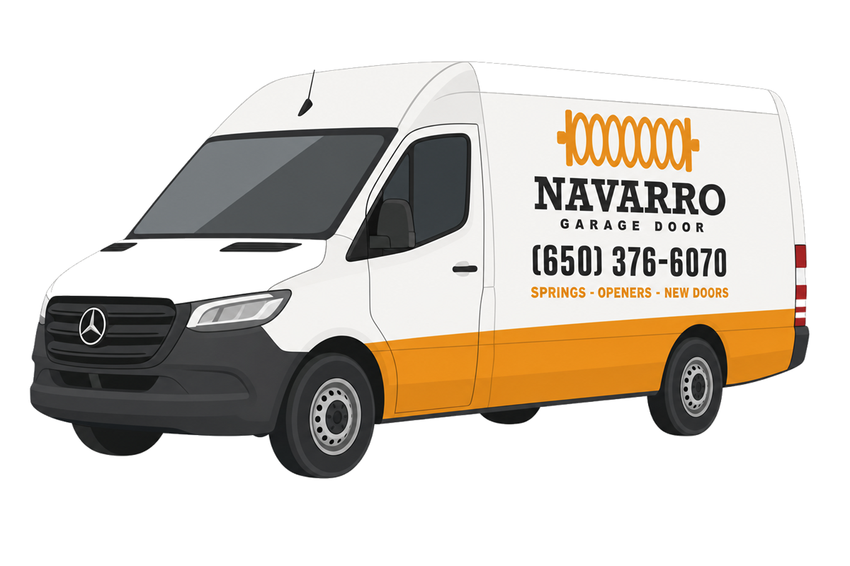 Navarro Garage Door service van